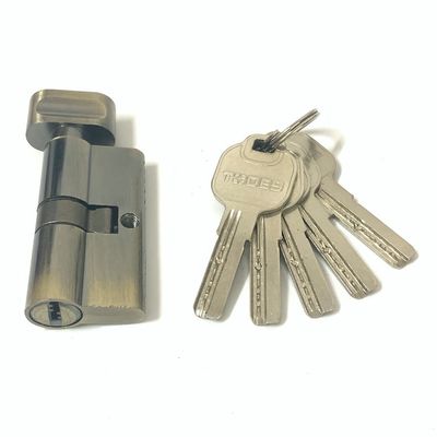 kwaliteit  60mm Zinc Cylinder Lock Single Open Euro Profile Cylinders With Brass Or Iorn Key fabriek