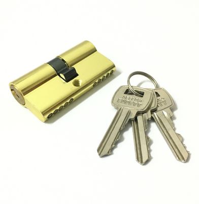 kwaliteit  Double Open Aluminum Brass Cylinder Custom Size Double Barrel Locks 60mm fabriek