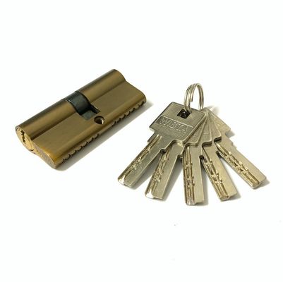 kwaliteit  Euro Profile Zinc Brass Cylinder 80mm Door Cylinder Lock Replacement fabriek