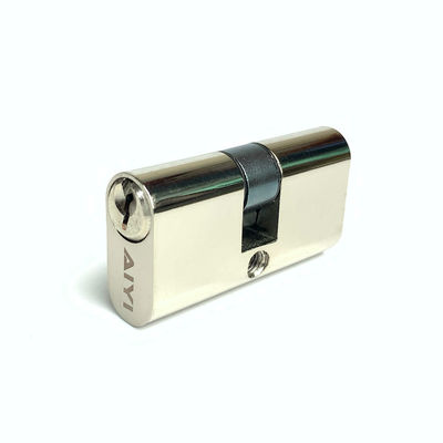 kwaliteit  Silver Small Oval Cylinder Lock Customized Door Cylinder Replacement 54mm fabriek
