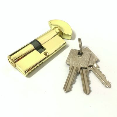 Enig open zinkcilinderslot 70 mm euroslot met aluminium of zinkknop