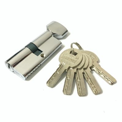 Zilver enkelcilinder slot 70 mm slotcilinder met koperen of ijzeren pinnen