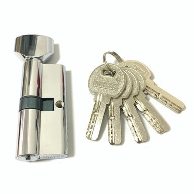 Zilver enkelcilinder slot 70 mm slotcilinder met koperen of ijzeren pinnen