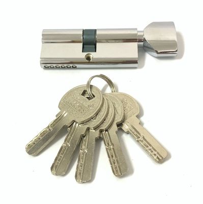 Zilver enkelcilinder slot 70 mm slotcilinder met koperen of ijzeren pinnen