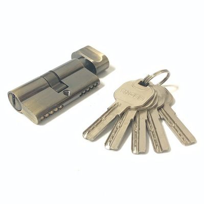 60 mm zinkcilinder slot enkel geopende europrofielcilinders met messing of ijzeren sleutel