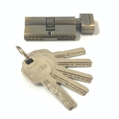 60 mm zinkcilinder slot enkel geopende europrofielcilinders met messing of ijzeren sleutel
