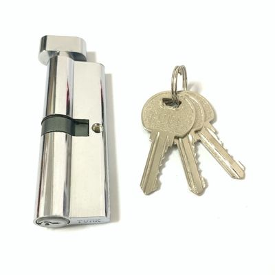 Zilver enkelzijdig cilinderslot 90 mm cilinderslot met sleutels