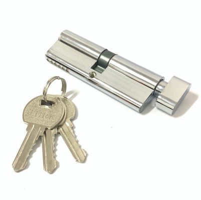 Zilver enkelzijdig cilinderslot 90 mm cilinderslot met sleutels