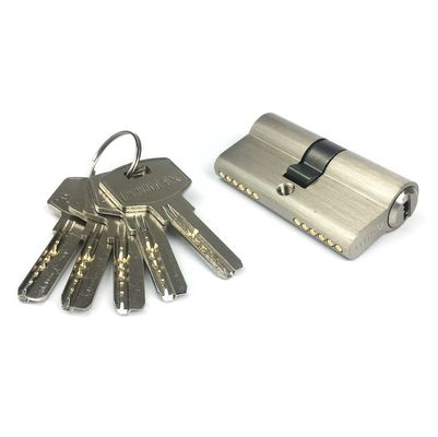 Dubbele open beveiligingscilinder slot zilveren deur slot cilinder 60mm