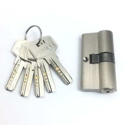 Dubbele open beveiligingscilinder slot zilveren deur slot cilinder 60mm