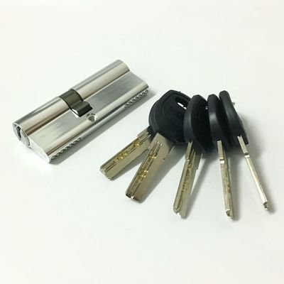 Dubbele open aluminium messing cilinder 70 mm cilinderslot voor deur