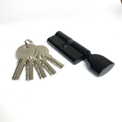70 mm Zink Messing Cylinder Single Open Cylinder Door Lock Zwart Met Solid Zink Core