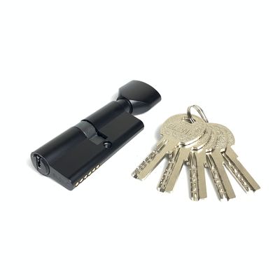 70 mm Zink Messing Cylinder Single Open Cylinder Door Lock Zwart Met Solid Zink Core