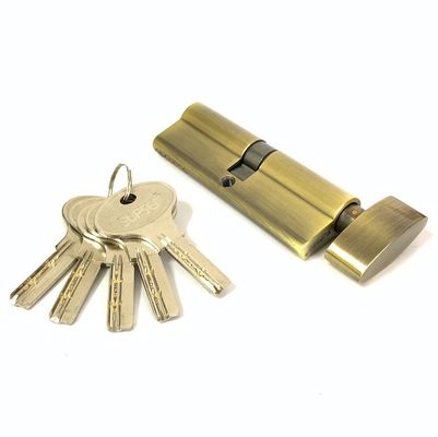 Gepersonaliseerd antiek messing cilinder slot enkel open cilinder profiel slot 90mm