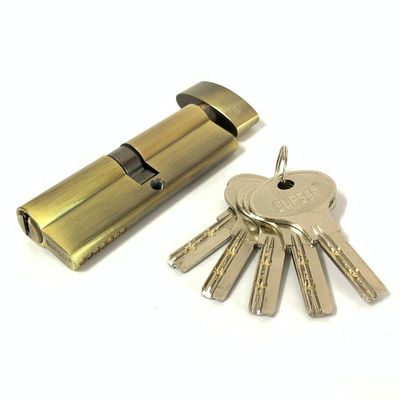 Gepersonaliseerd antiek messing cilinder slot enkel open cilinder profiel slot 90mm