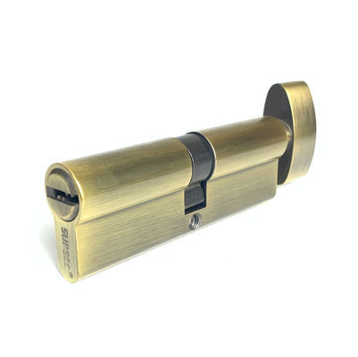 Gepersonaliseerd antiek messing cilinder slot enkel open cilinder profiel slot 90mm