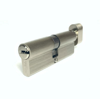 80 mm knop cilinderslot aangepast formaat enkele draaicilinder zilver
