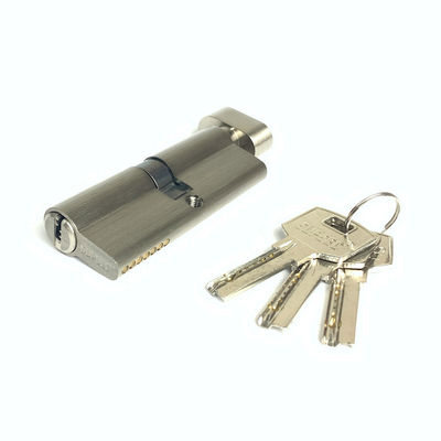 80 mm knop cilinderslot aangepast formaat enkele draaicilinder zilver