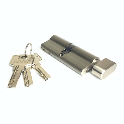 80 mm knop cilinderslot aangepast formaat enkele draaicilinder zilver
