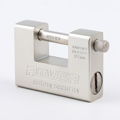 74mm 84mm 94mm High Security Padlock Matt Nickle Plated Rectangular Padlock